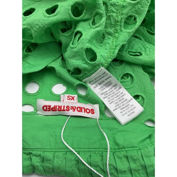 Solid & Striped 'The Parakeet' Green Cotton Oxford Tunic Shirt Size XS - Picture 4 of 4